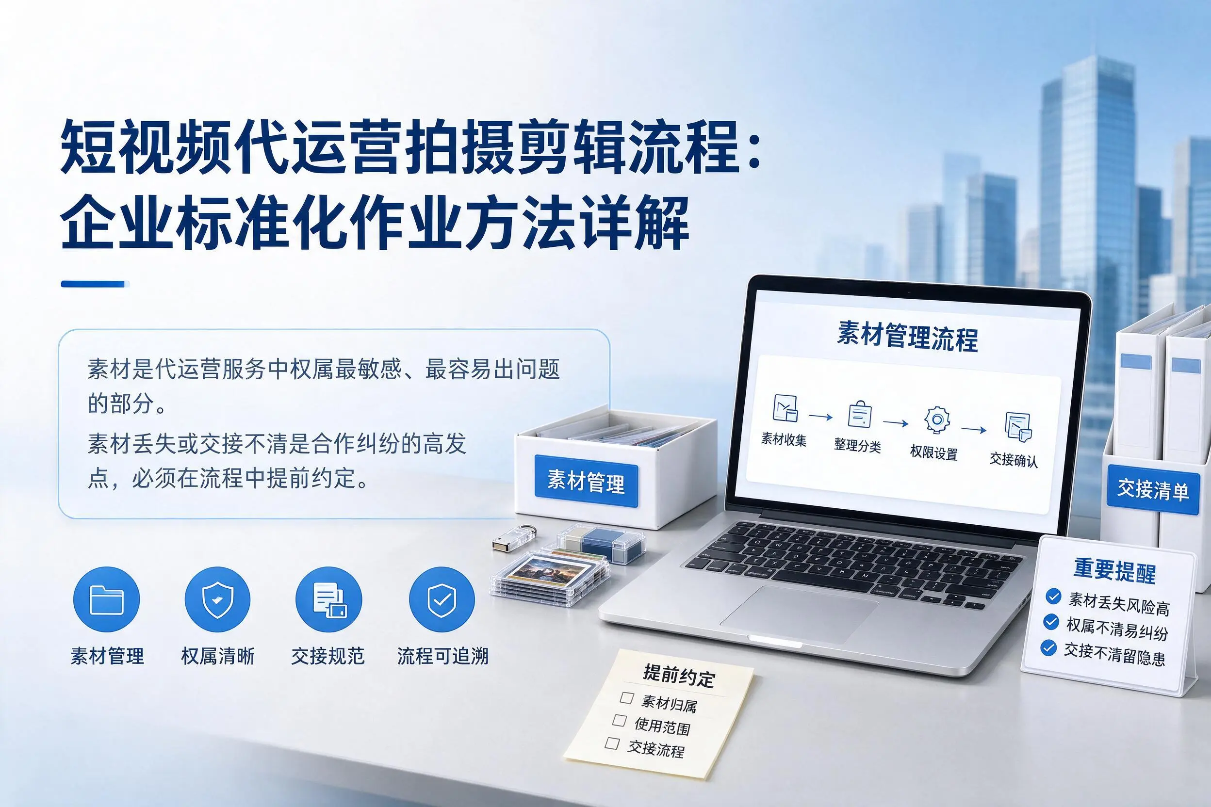 短视频代运营拍摄剪辑流程:晋城企业标准化作业方法详解