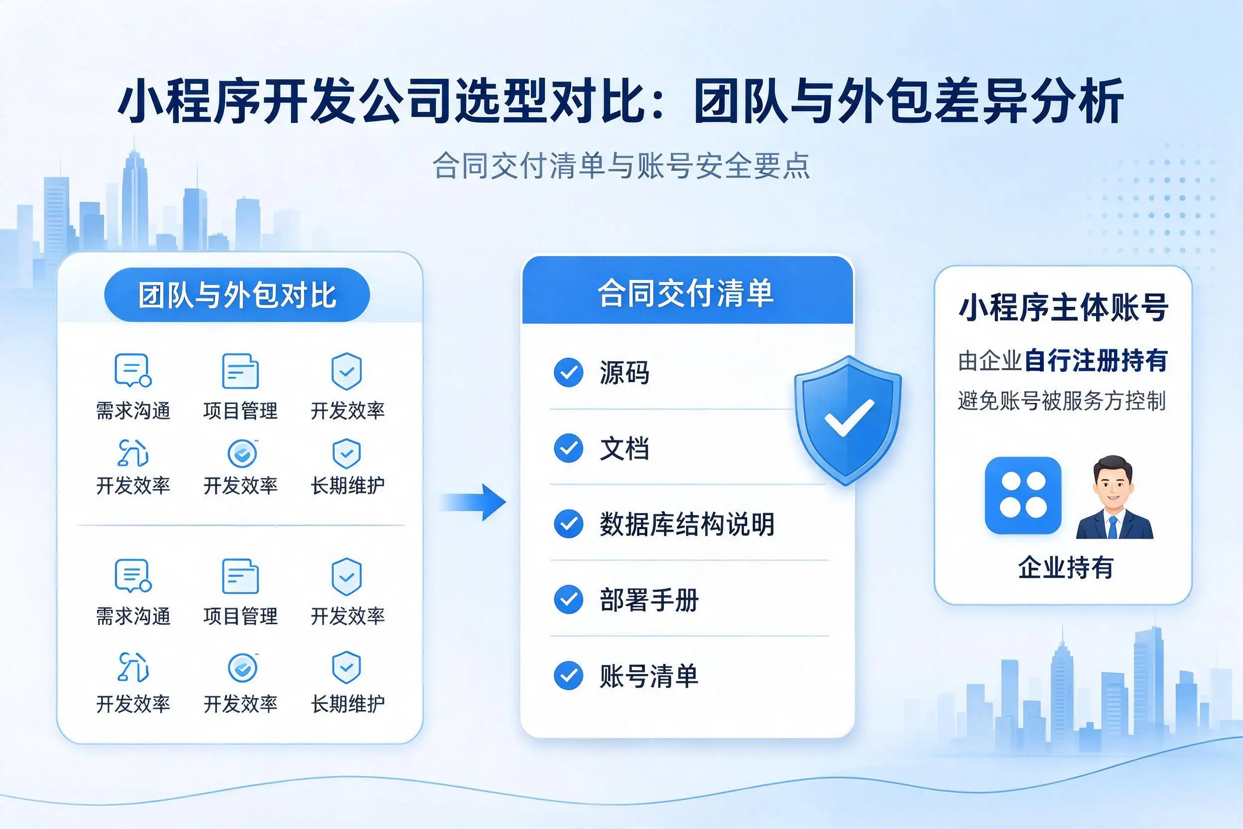 晋城小程序开发公司选型对比：团队与外包差异分析