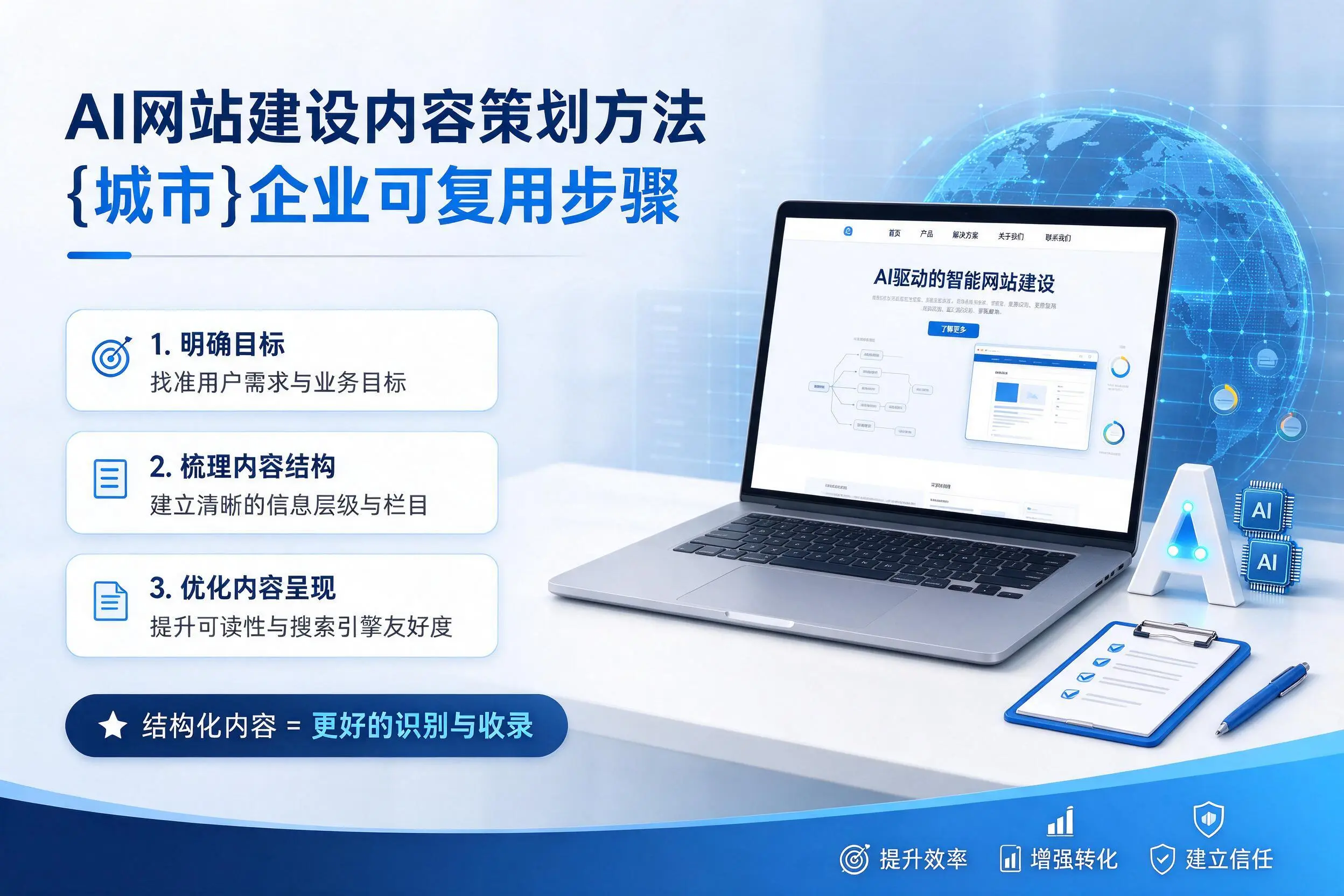 AI网站建设内容策划方法，晋城企业可复用步骤