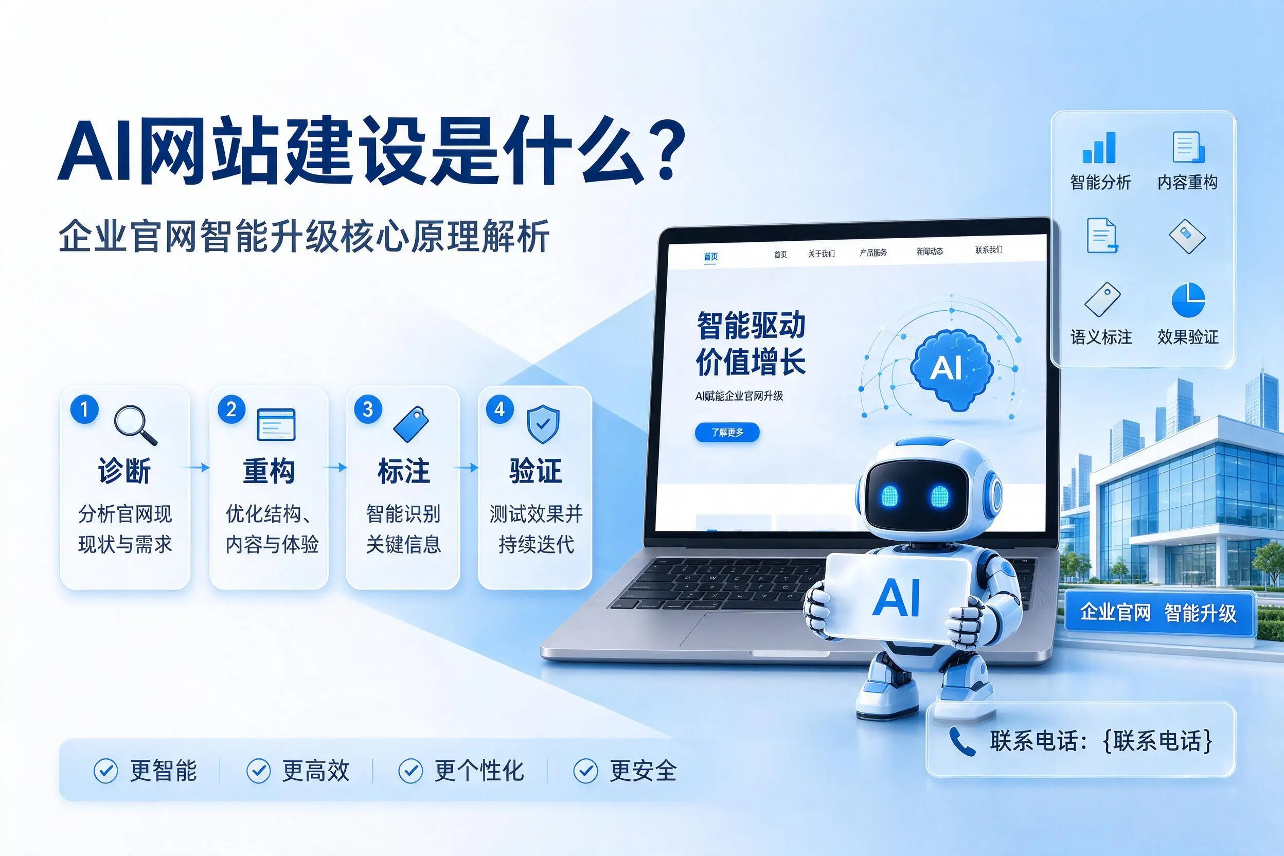 AI网站建设是什么?晋城企业官网智能升级核心原理解析