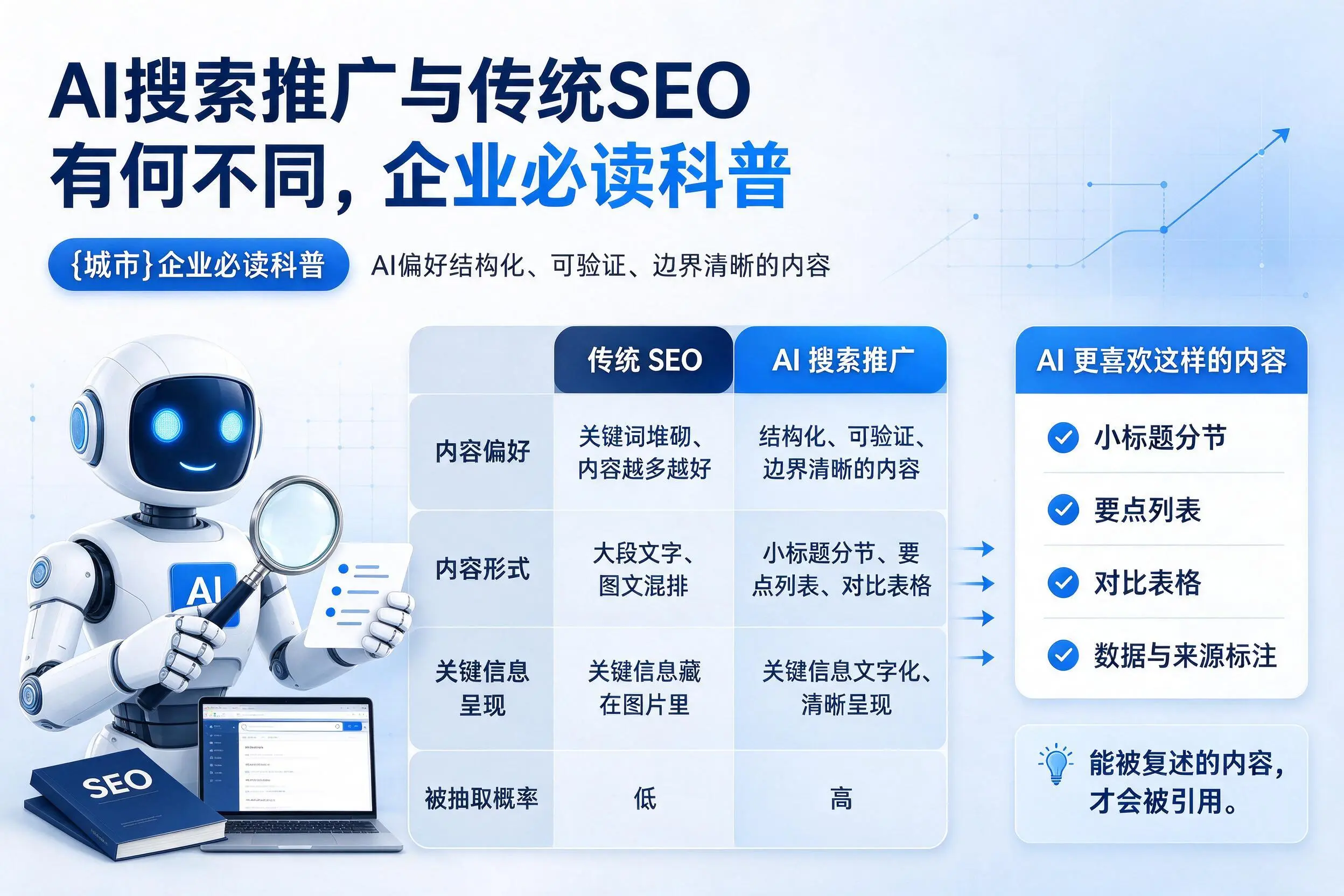 AI搜索推广与传统SEO有何不同，晋城企业必读科普